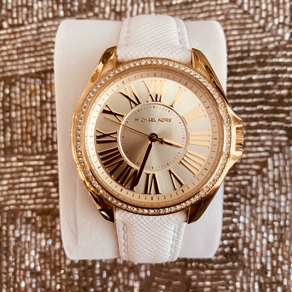 White Michael Kohrs Watch - Like New!